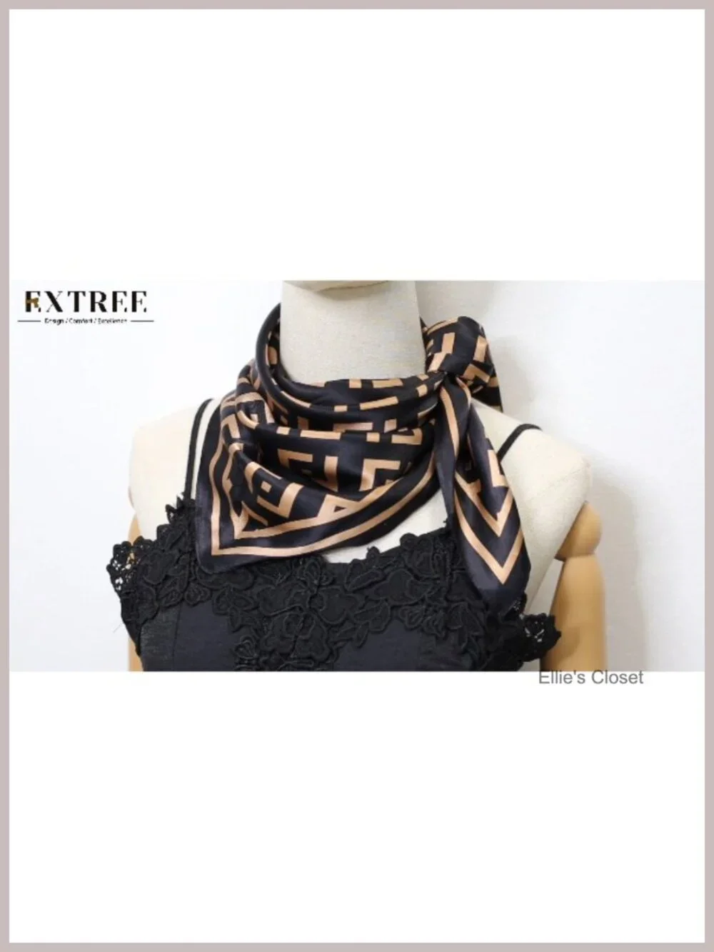 100% Pure Mulberry Silk Scarf Lightweight Square Neckerchief Headscarf for Women
